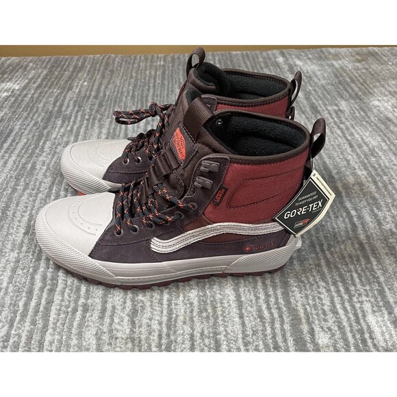 Vans MTE GORE-TEX Shoes Mens Size 8 Burgundy Brown Gray High Top Waterproof main image 7
